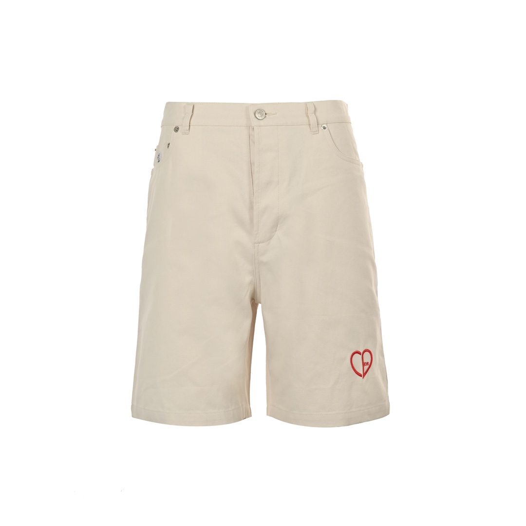 Dior 24ss heart embroidered shorts