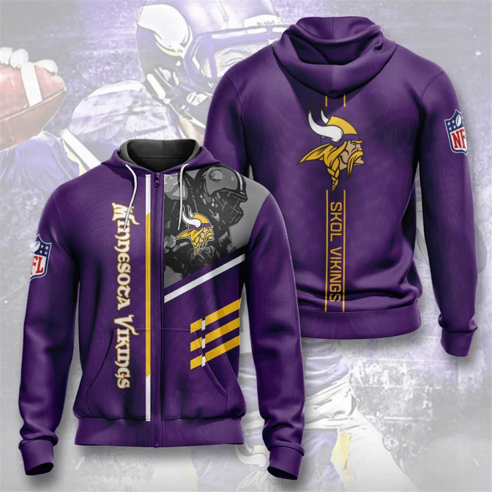 MINNESOTA VIKINGS 3D HOODIE MMVV010