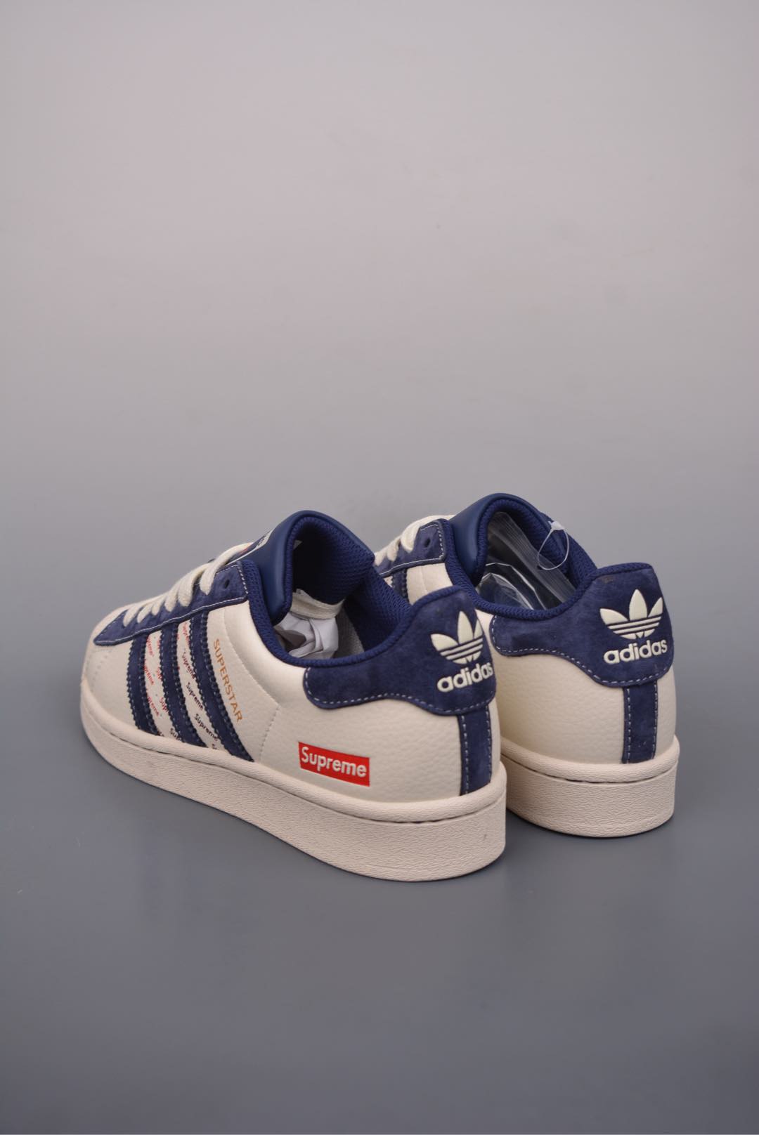 Supreme x Adidas Originals Superstar Off-White Blue  BZ2501