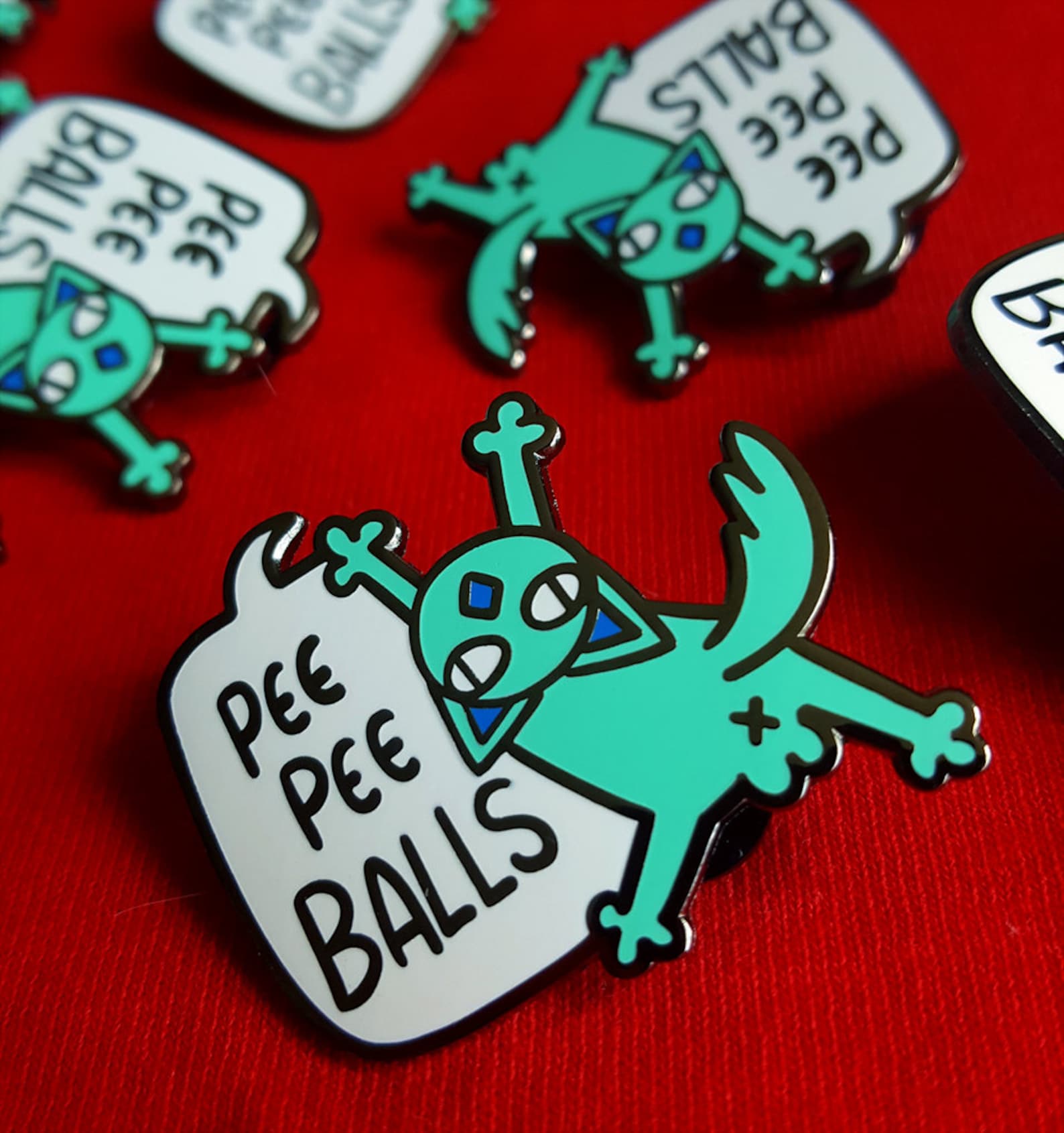 🎄Early Christmas Hot Sale🎄Shitty Kitties Foul Meowthed Enamel Pin