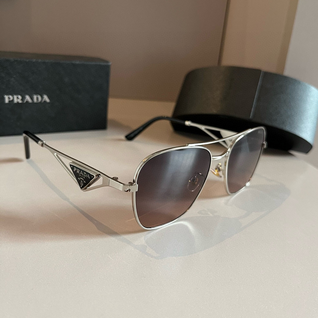 Prada round frame sunglasses