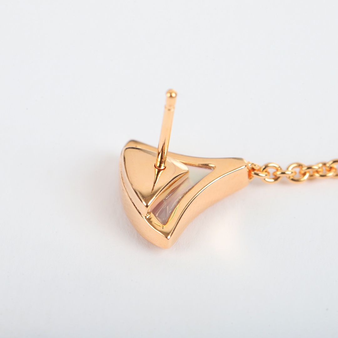 Bulgari Mother of Pearl Pendant Earrings
