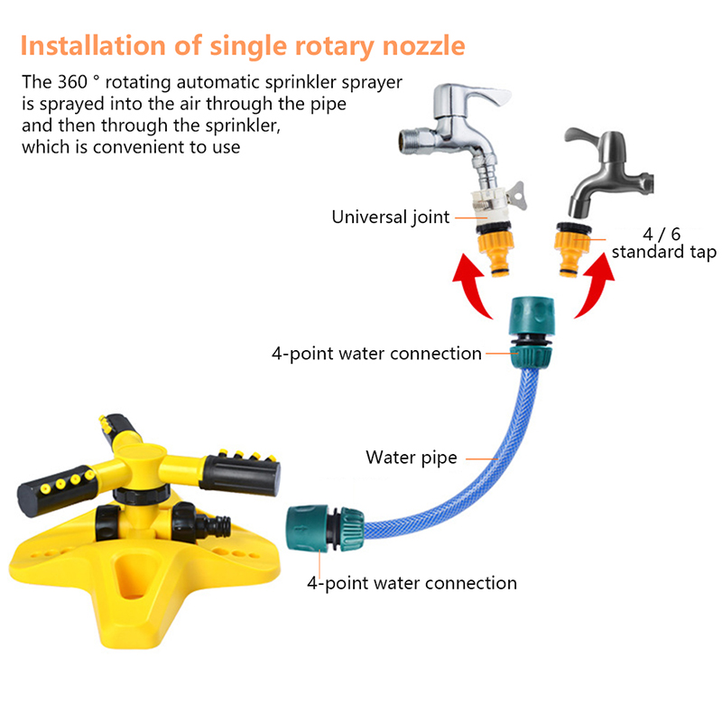(🔥Last Day Promotion-SAVE 50% OFF)-360° free rotation garden multi-purpose automatic watering device-BUY 2 GET 10% OFF&FREE SHIPPING