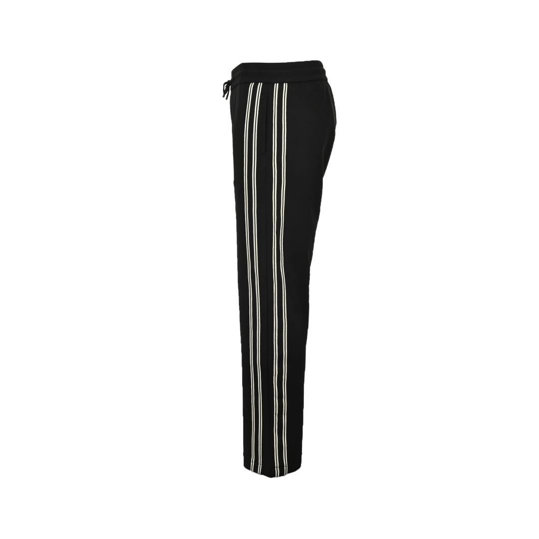 Loewe 24Fw straight-leg trousers with embroidered webbing on the back pockets
