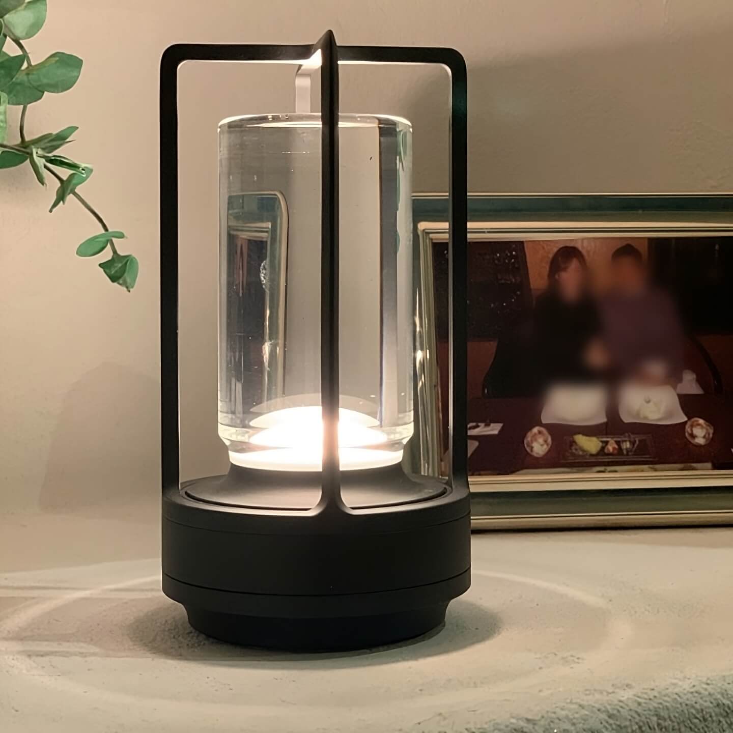 Crystal Lantern Table Lamp