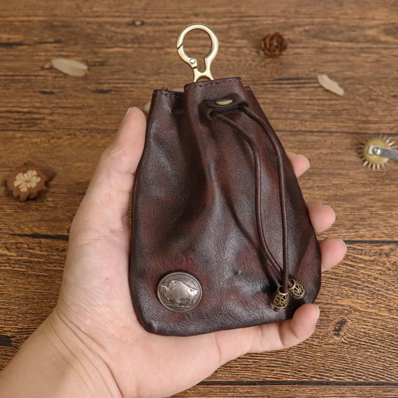 🔥On Sale🔥Viking-Inspired Handmade Leather Coin Purse🐂👛