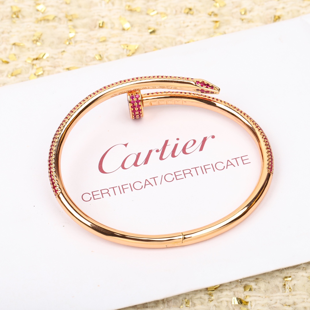 Cartier new full diamond nail bracelet