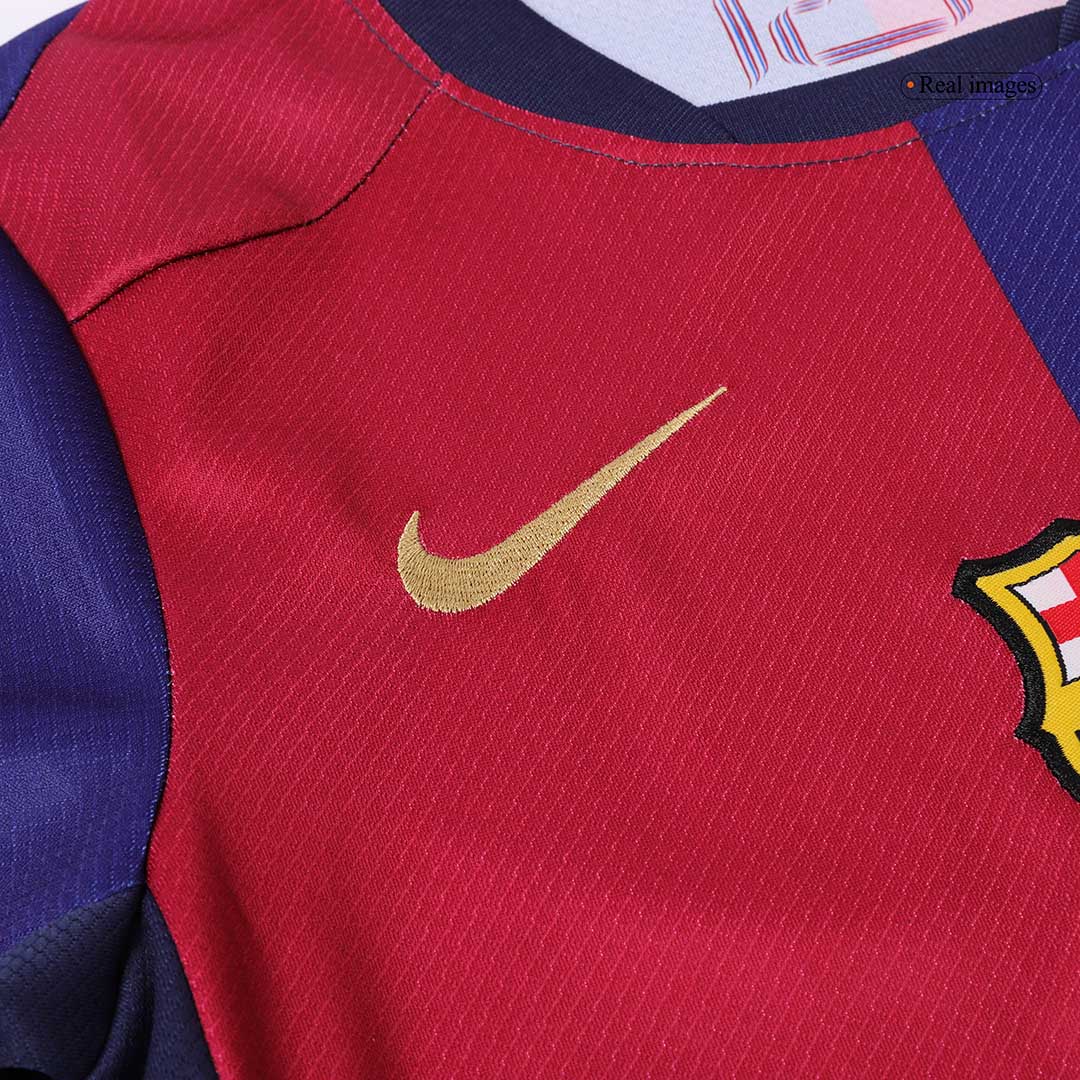 Barcelona kids' home football shirt (shirt + shorts) 2024/25 - COLDPLAY