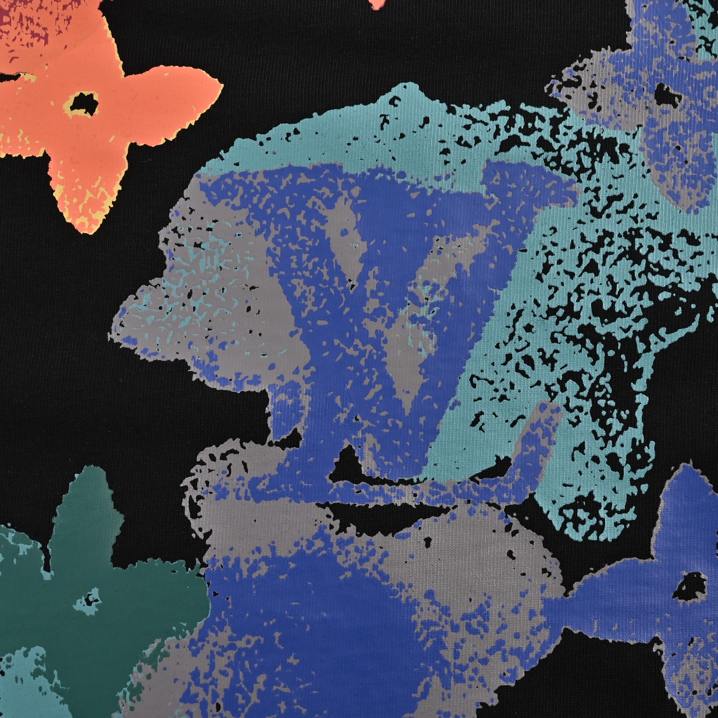 Louis Vuitton Ink-dyed monogram print short sleeves