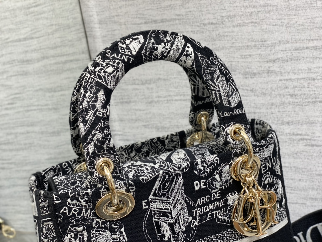 Dior CD Lady Embroidered Diana Bag 6605