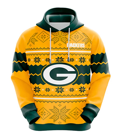 GREEN BAY PACKERS 3D HOODIE XMAS01