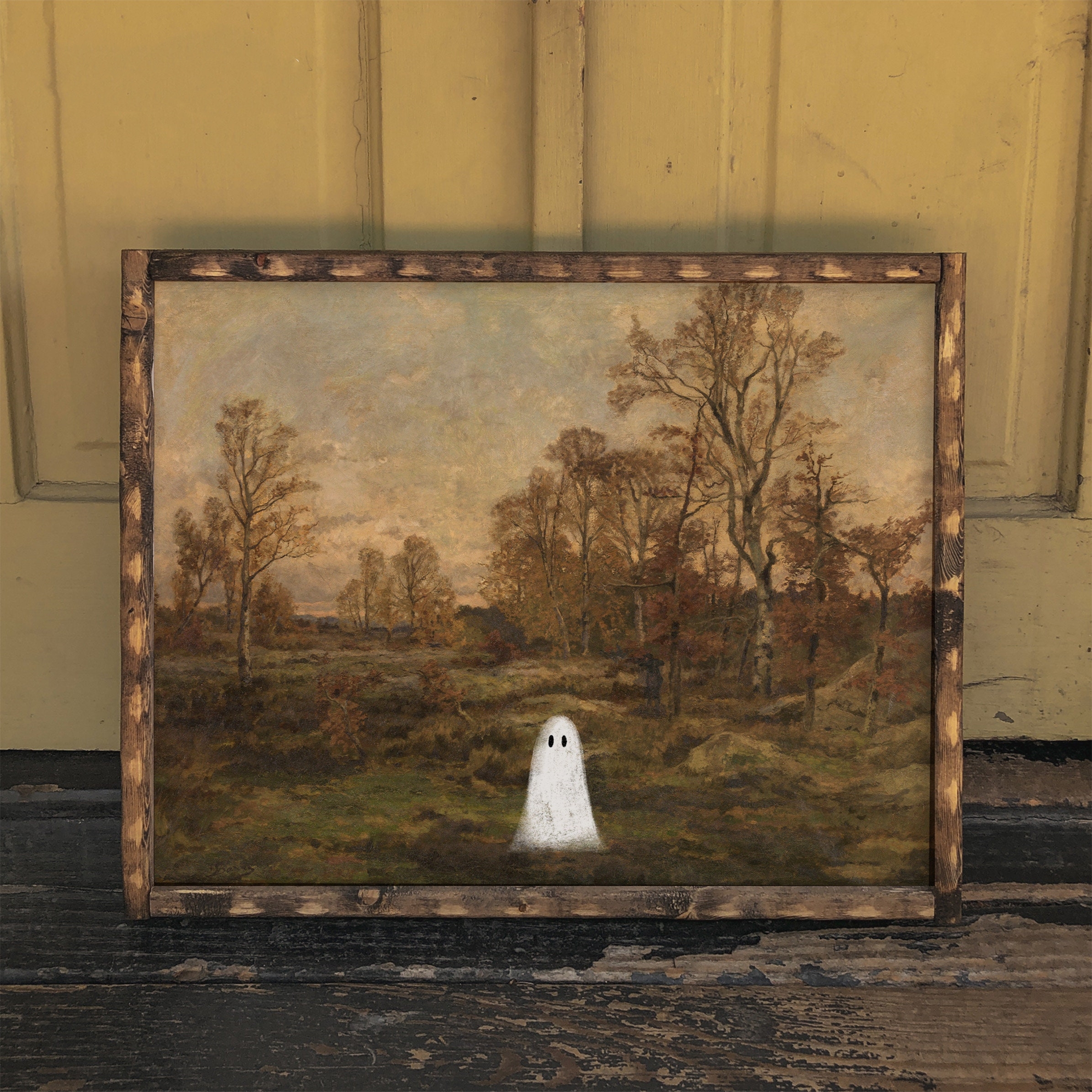 👻Cutest Ghost Painting With Frame