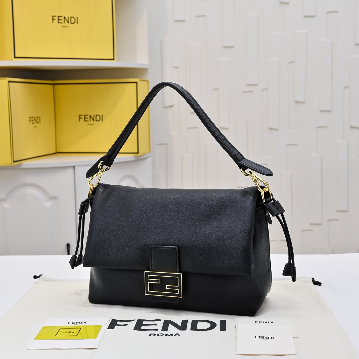FENDI Mamma Baguette Handbag 83015B108
