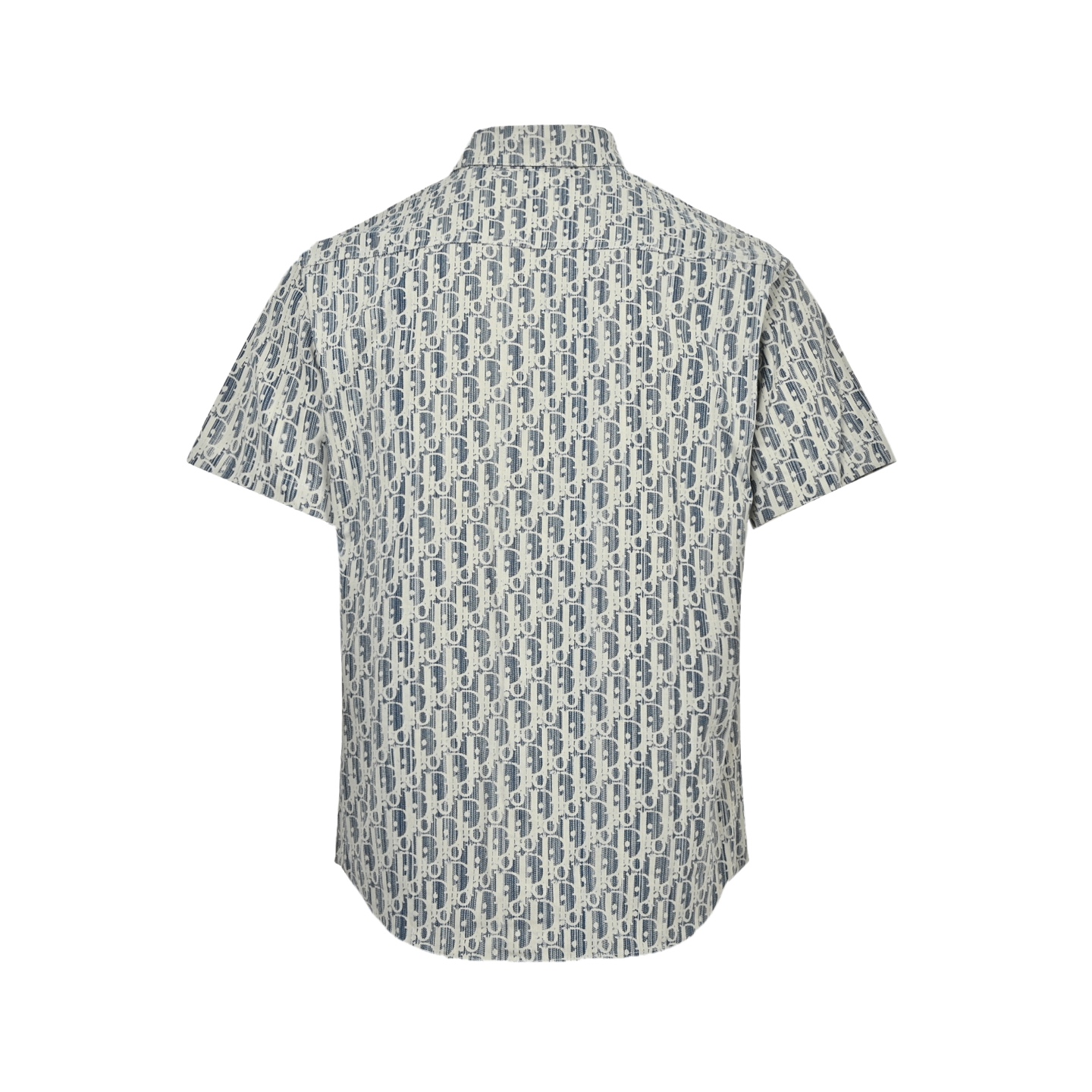 Dior 25ss full print denim short sleeve shirt