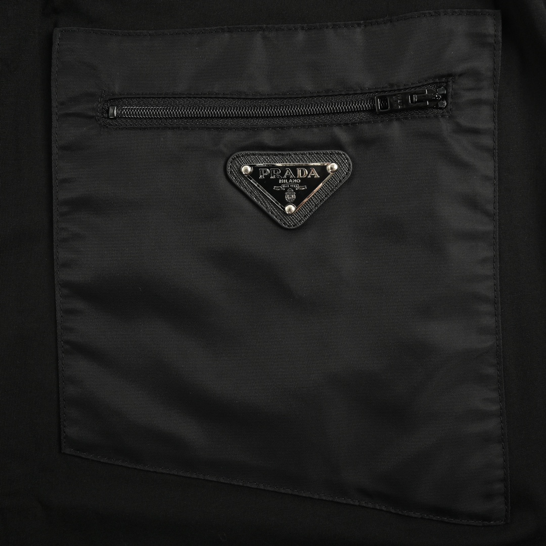 Prada Zipper Pocket Tapered Set Sports Pants