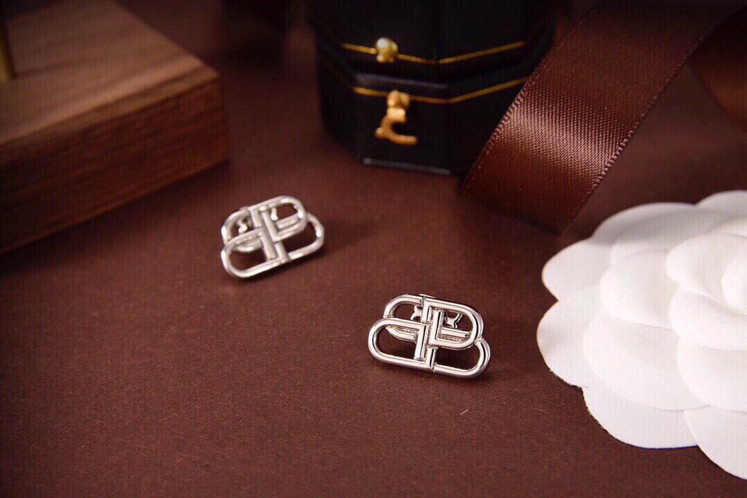 Balenciaga BB Stud Earrings