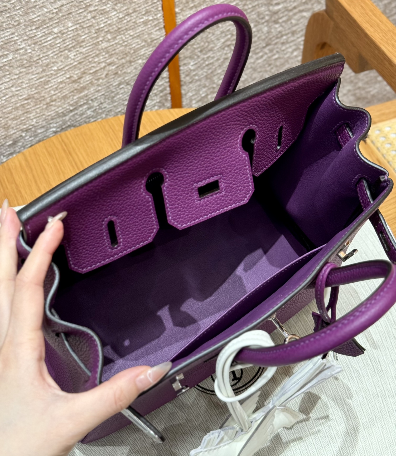 Hermes Birkin P9Anemone Handbag (Handmade to Order)