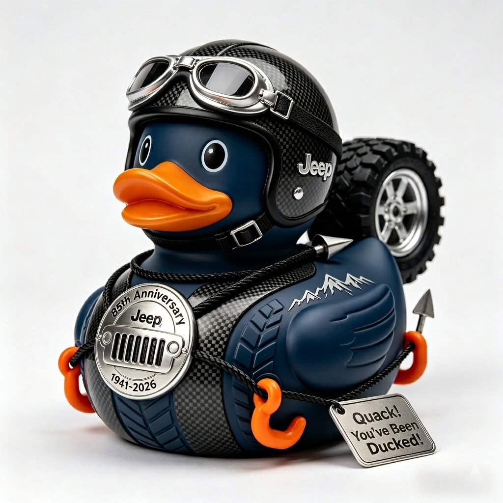 Carbon Fiber Jeep 85th Anniversary Duck - Limited Edition Offroad Rubber Duck