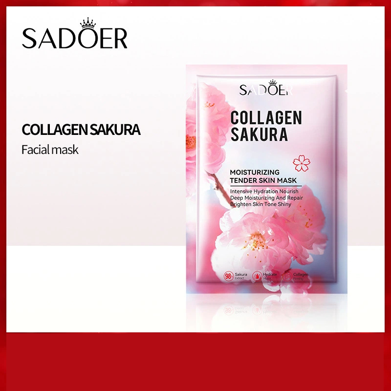Sakura sheet collagen moisturizing and rejuvenating excellent mask skin care effect mask