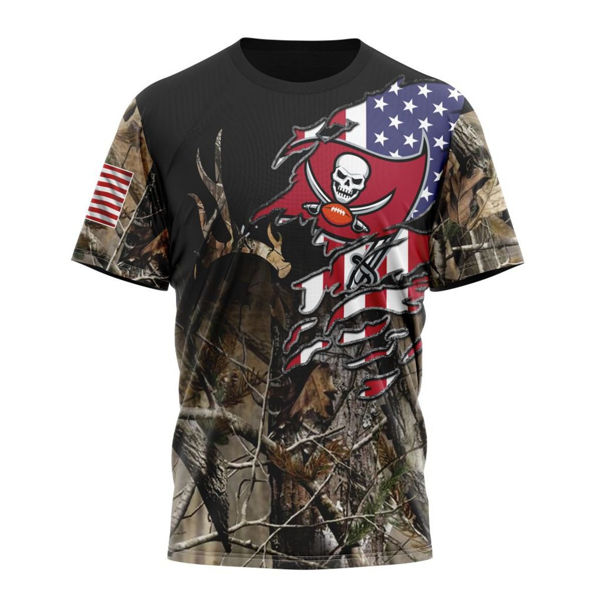TAMPA BAY BUCCANEERS 3D HOODIE CAMO REALTREE HUNTING