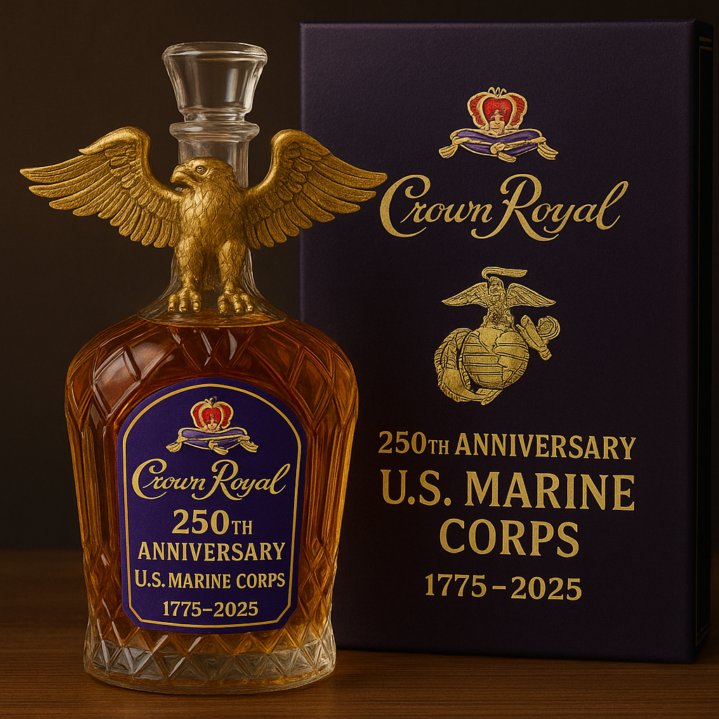 Marine Corps Whiskey Bottle