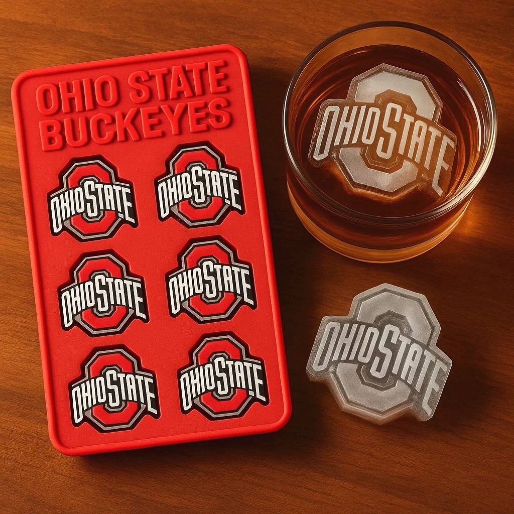 Ohio State Buckeyes Ice Cube Silicone Mold