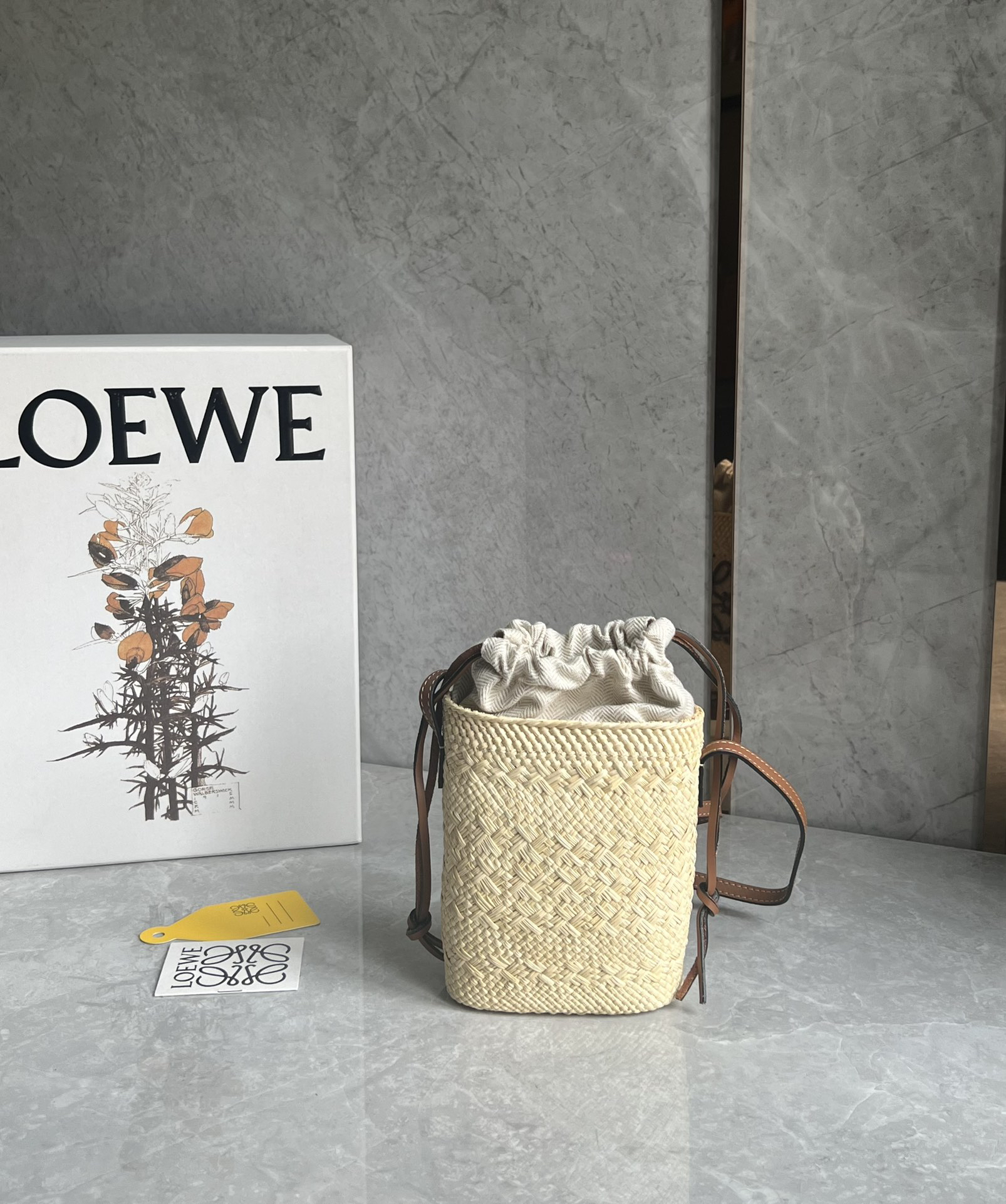 Loewe Anagram Basket Straw Bag 1005
