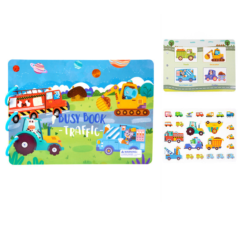 (🔥Last Day Promotion-SAVE 60% OFF)👦Children's Enlightenment Quiet Paste Book Montessori Sensory Toy Book-BUY 2 GET 10% OFF & FREE SHIPPING