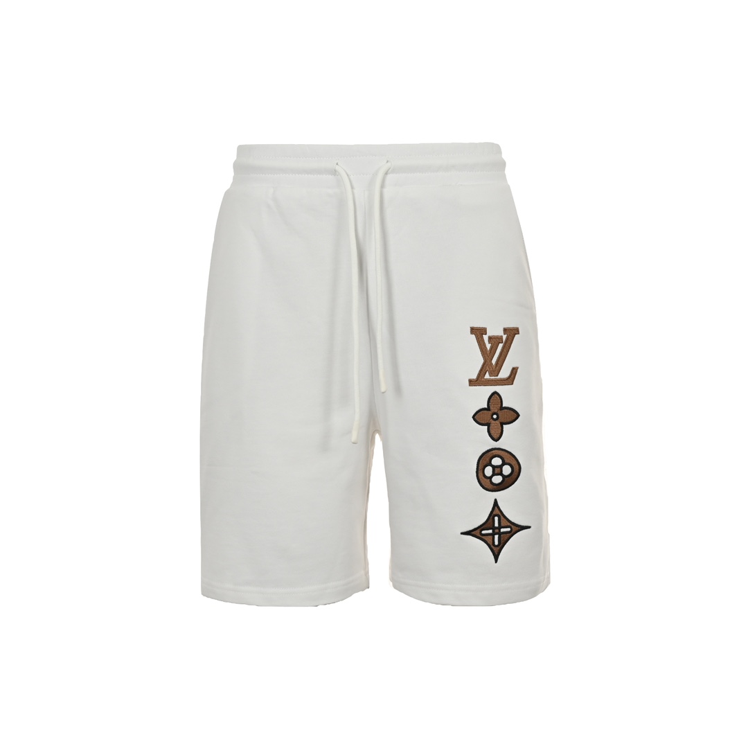 Louis Vuitton 24ss embroidered monogram shorts