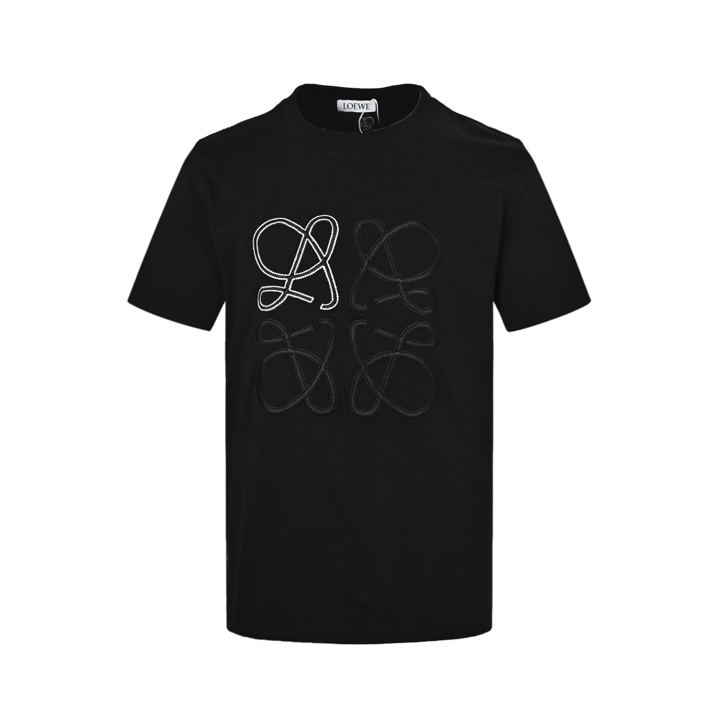 Loewe 25ss contrasting logo embroidered short sleeves