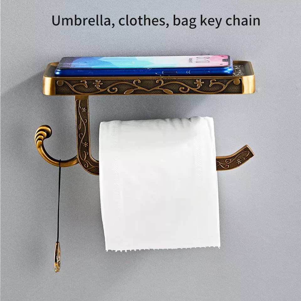 🔥Last Day 49% OFF🔥Vintage Toilet Paper Holder with Shelf