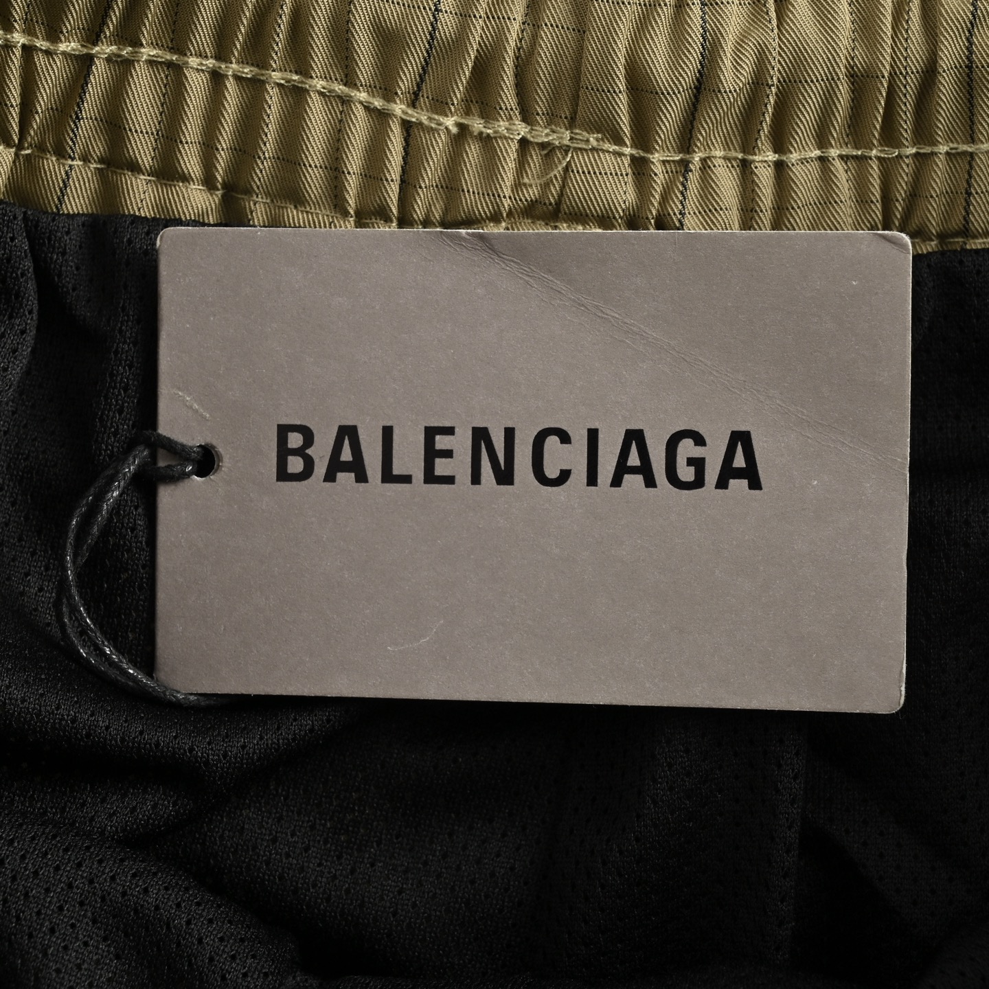 Balenciaga 25ss ring-stamped plaid shorts