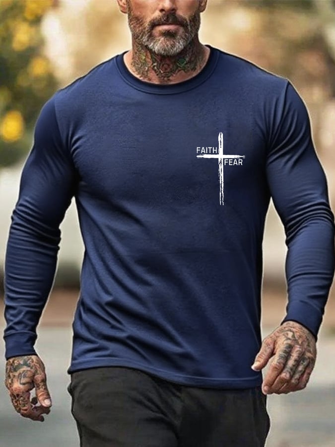 Men's Retro Faith Cross 