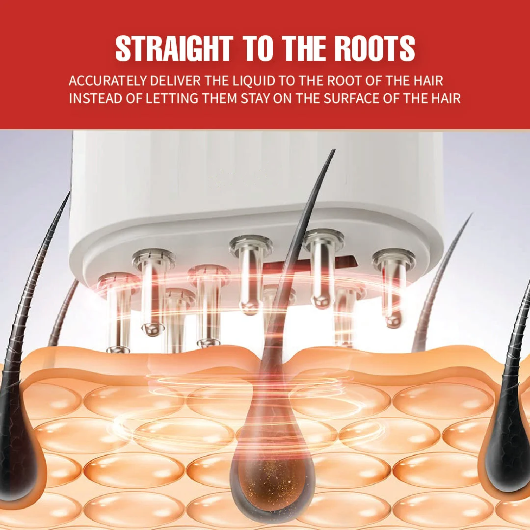 Mother's Day discount 🎁 49% OFF 😊-Red Light Therapy Electric Scalp Massager & Hair Oil Applicator