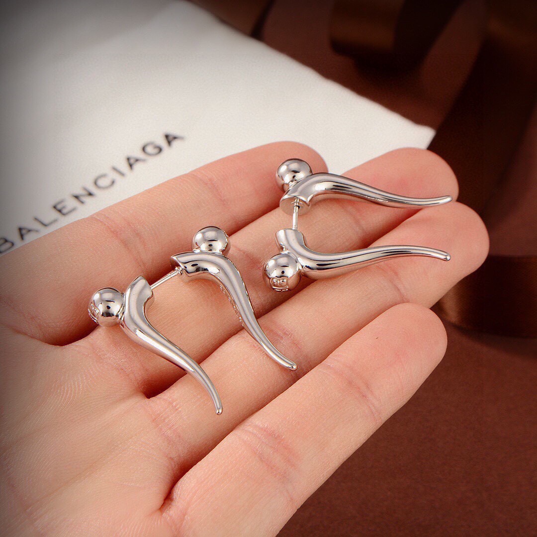 Balenciaga horn earrings