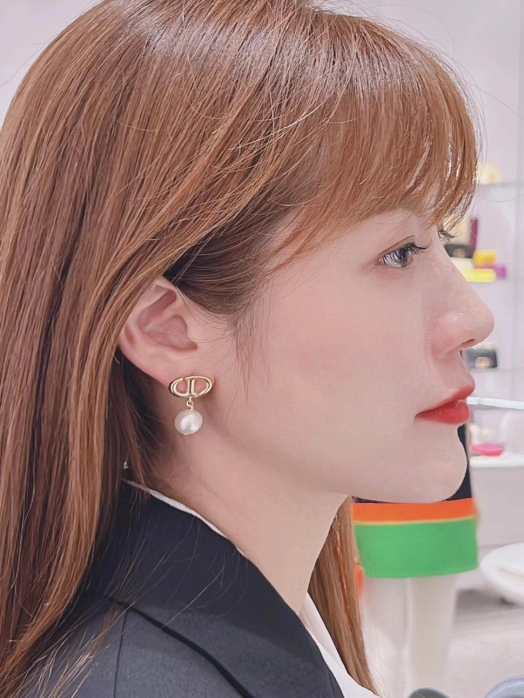 Dior CD Pearl Earrings