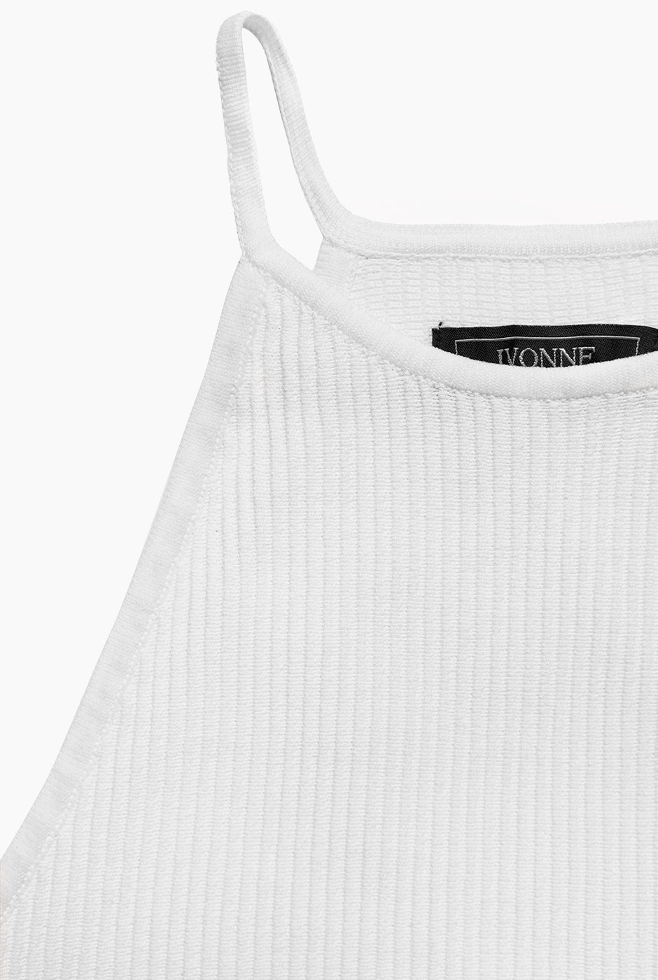 Slim Top Halter Rib