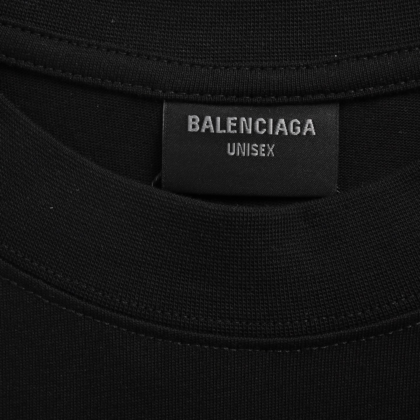 Balenciaga 25ss tape embroidered short sleeve