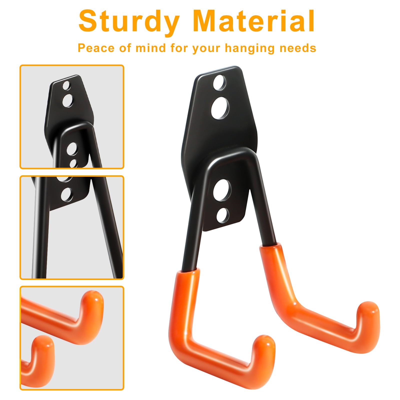 2 Pack Heavy Duty Garage Storage Hooks – Strong, Sturdy & Built to Last! 🔩💪