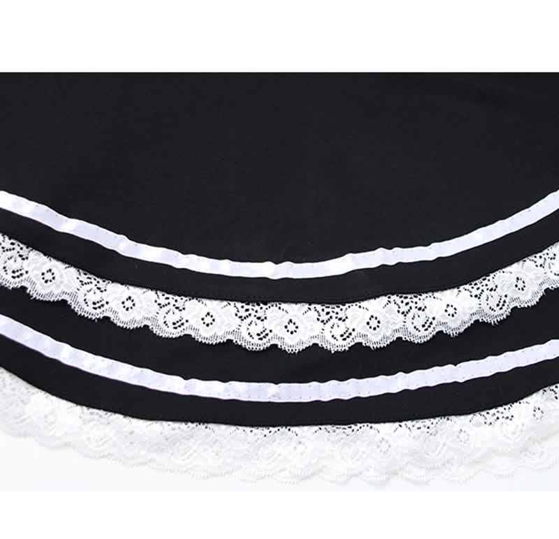 Gothic Lace Up Bow Lolita Dress