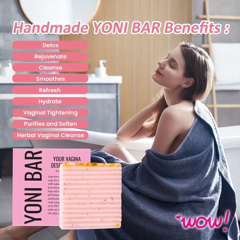 Yoni Bar-Natural Feminine Care Soapfor pH Balance, Odor Control & Hydration