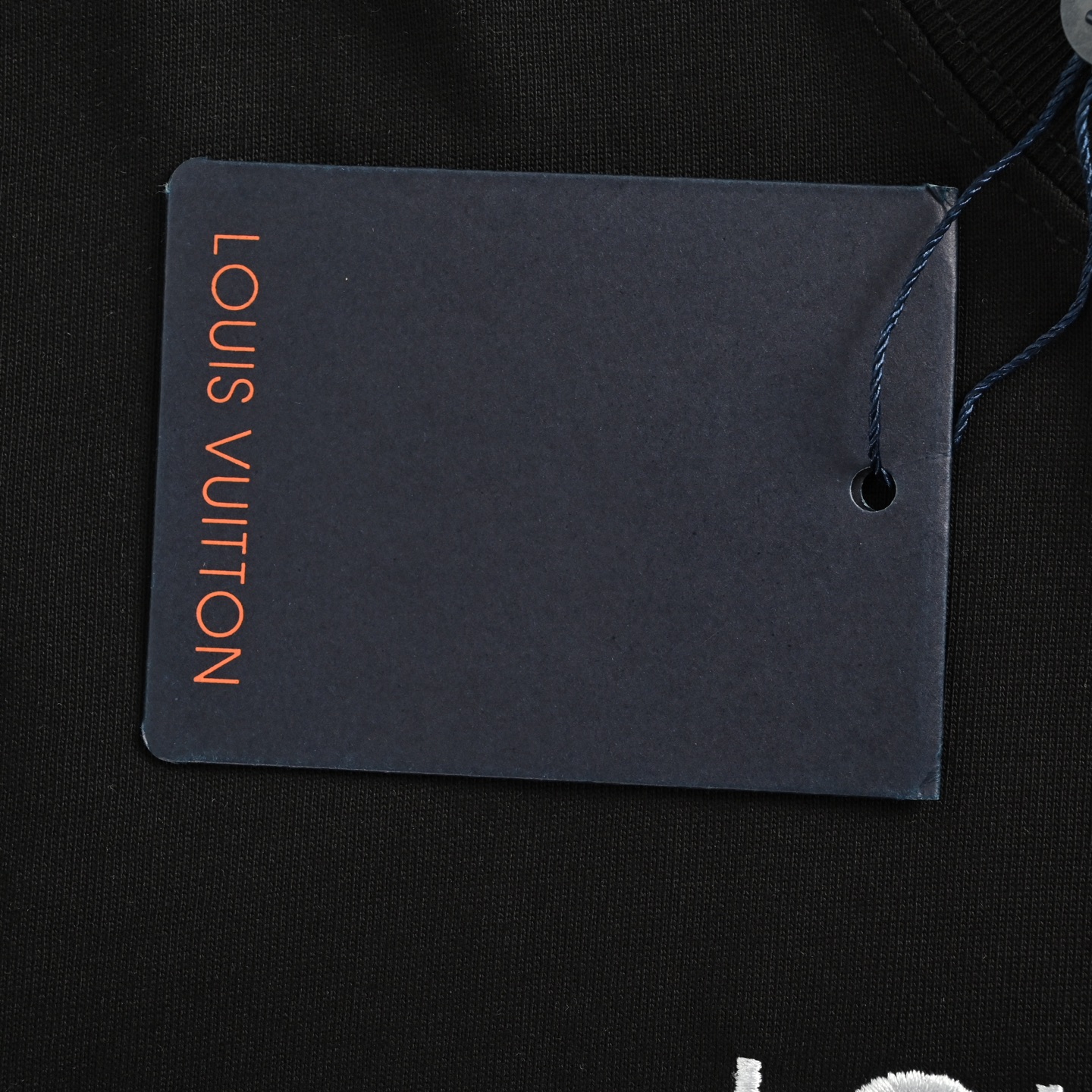 Louis Vuitton 25ss embroidered lettering logo short sleeve