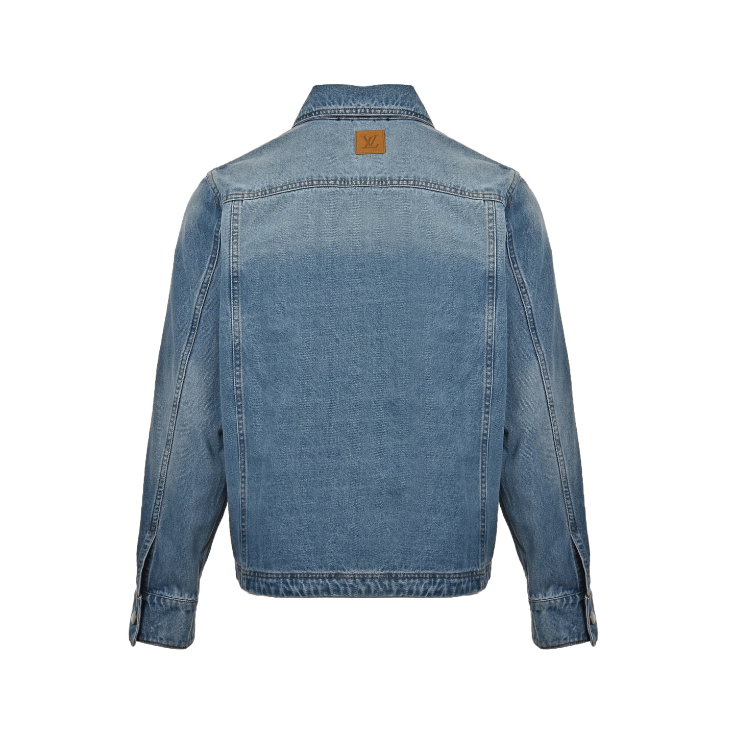 Louis Vuitton 25ss pocket embroidered zip-up denim jacket