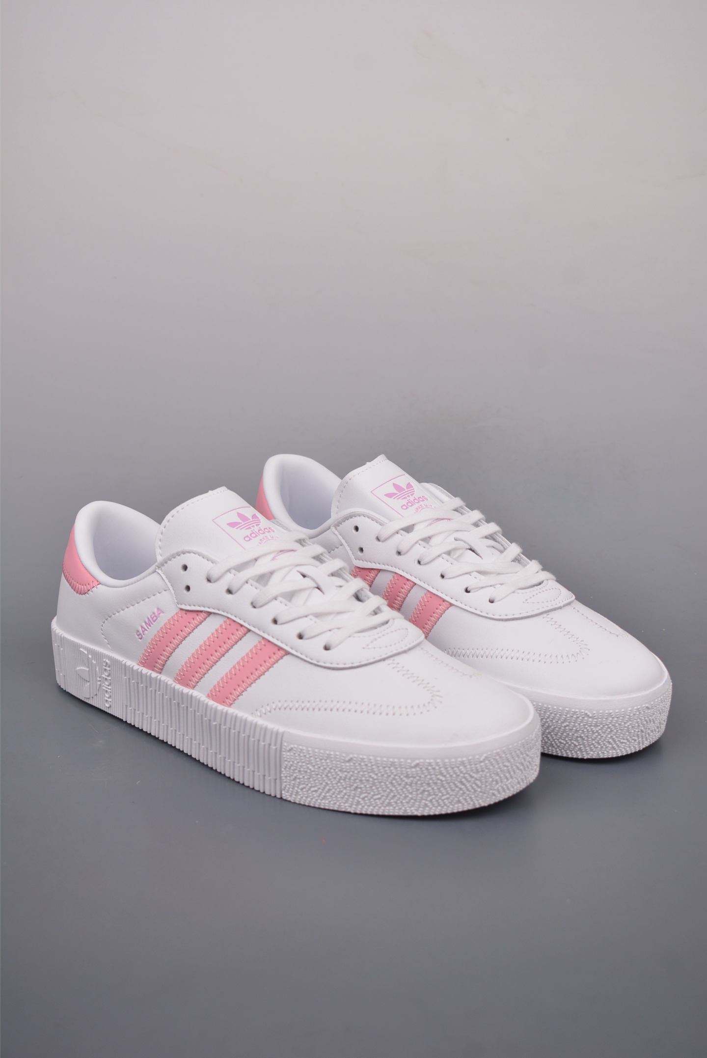 Adidas Originals Samba OG Leather White Pink FU7456