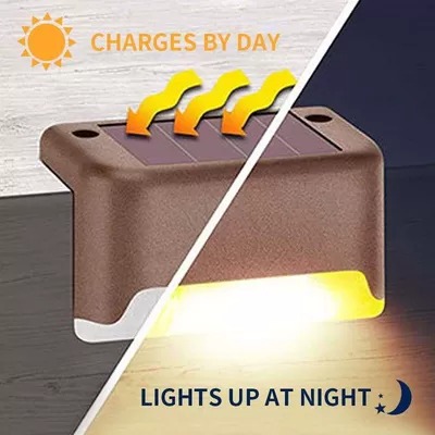 Solar Deck Lights, Automatically ON/OFF💡