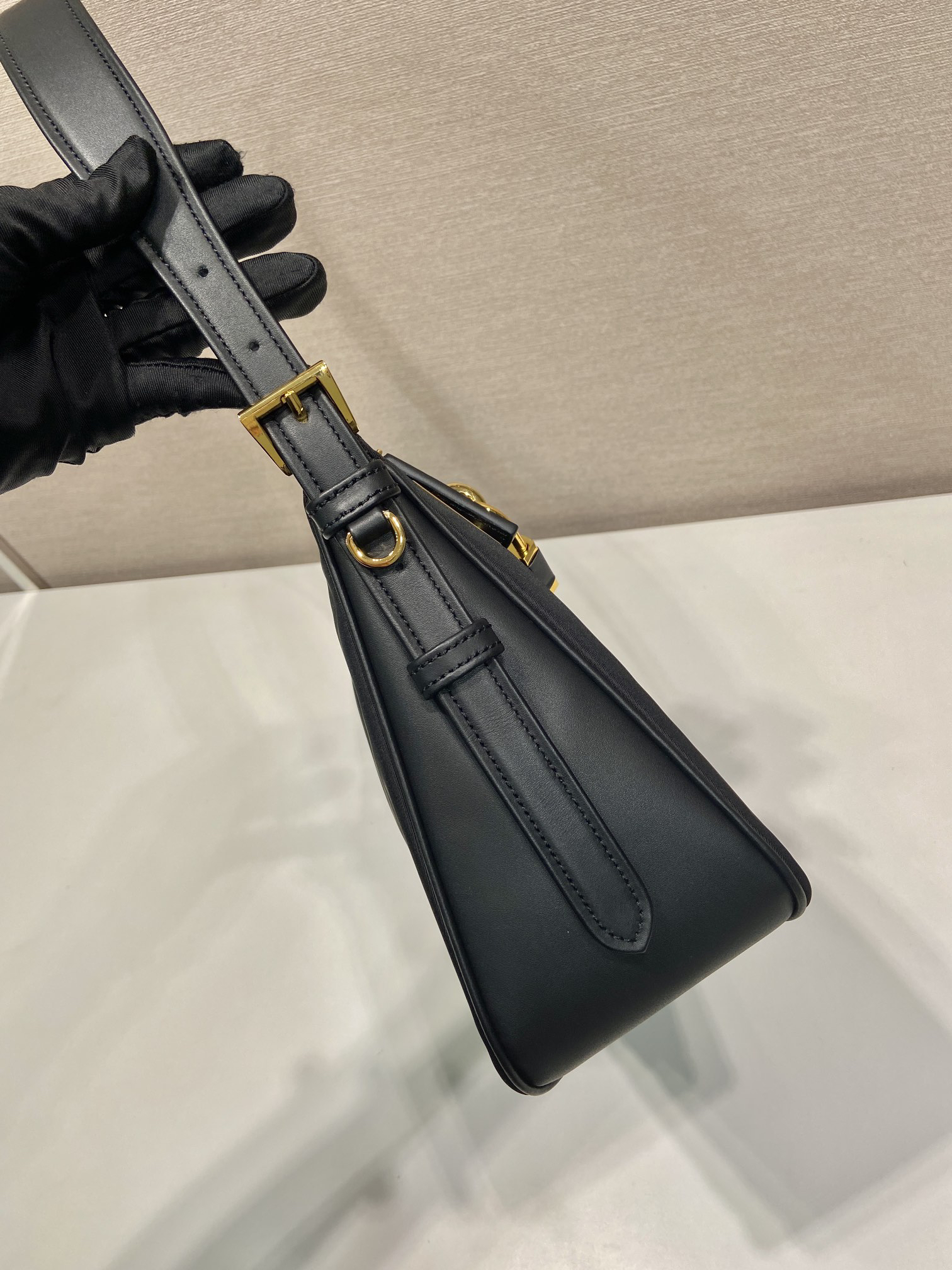 Prada Tessuto Locker nylon lock shoulder bag 1BC232