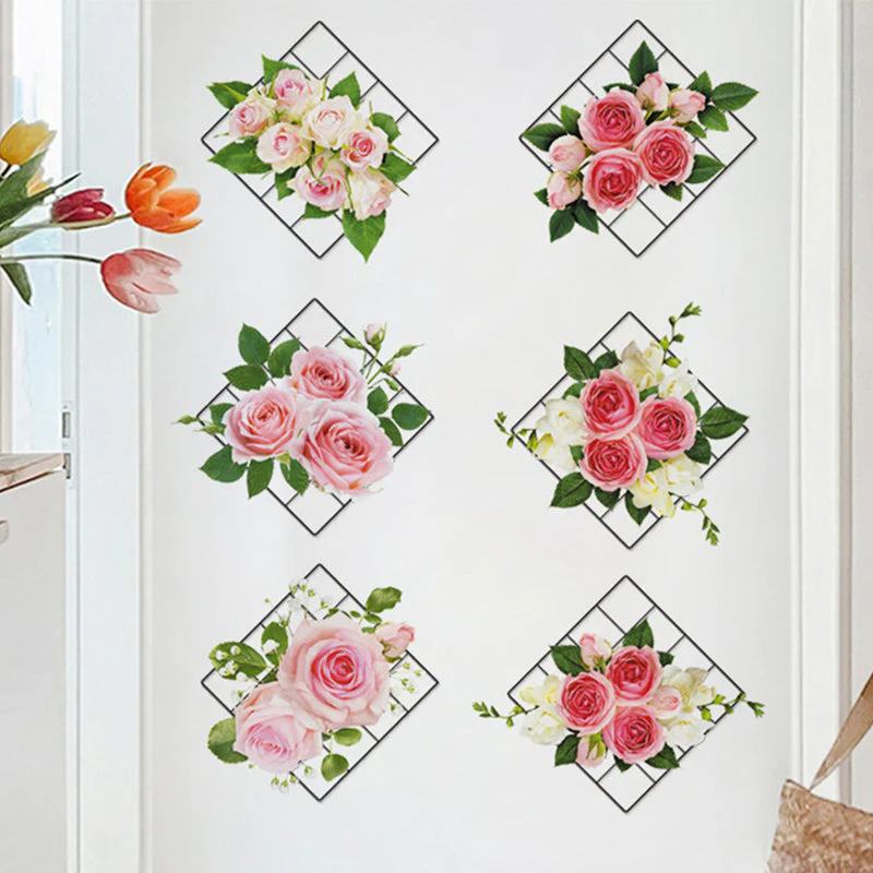 🔥Last Day Promotion-50% OFF🔥12*13inch 3D Plant/Flower Wall Sticker-(1Sets / 5 Pattern)-BUY 4 Sets GET 20% OFF & FREE SHIPPING