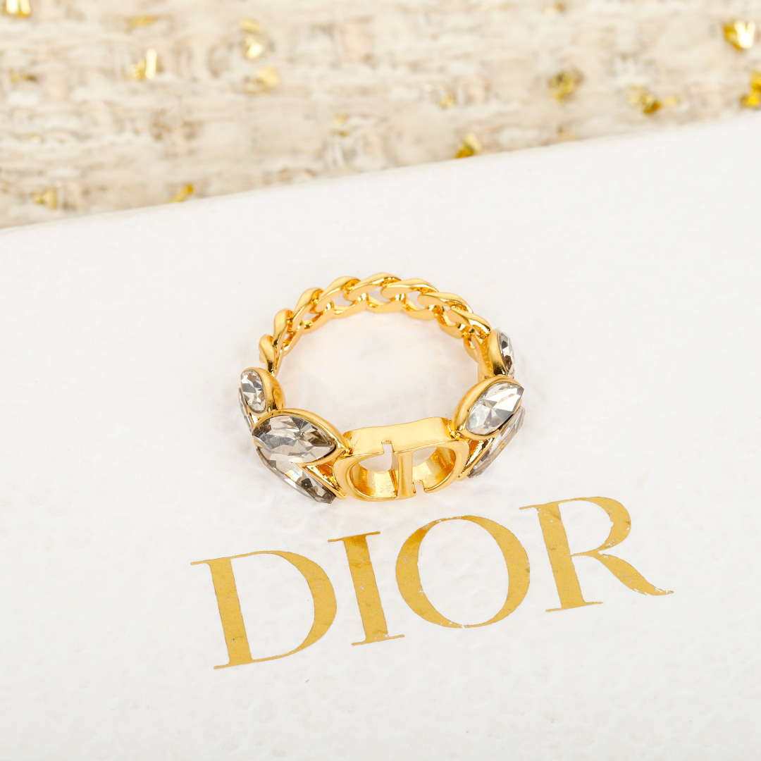 Dior wheat ear diamond ring