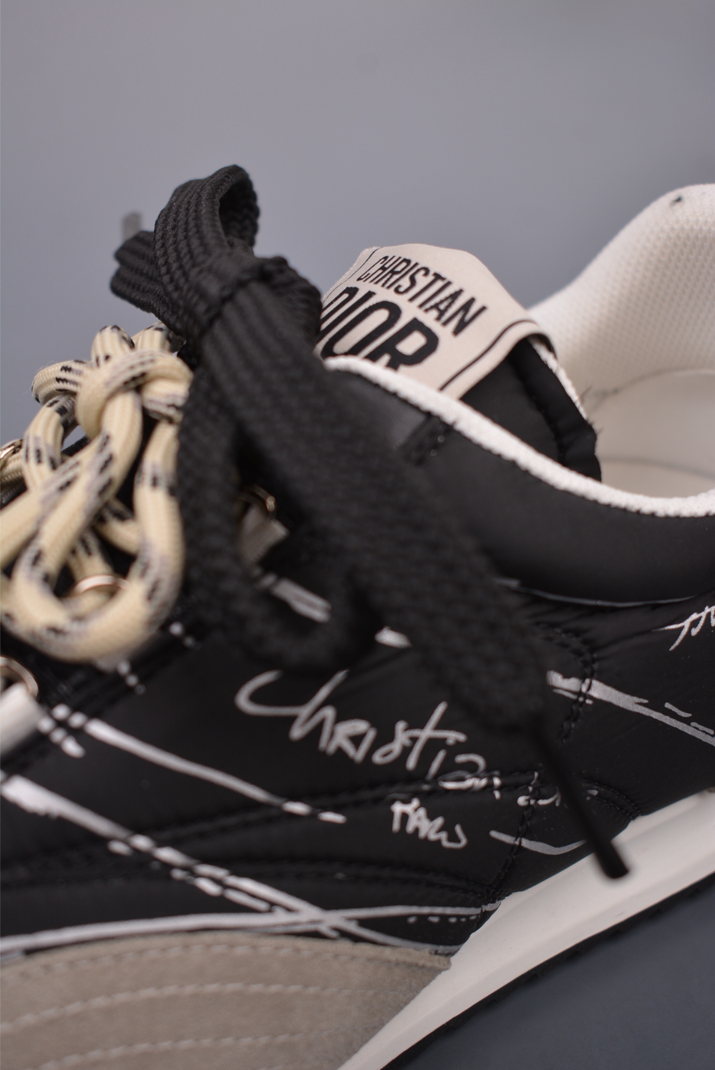 Dior D-Sketch Sneakers Dior Paris black grey silver sketch KCK427MPA_S900
