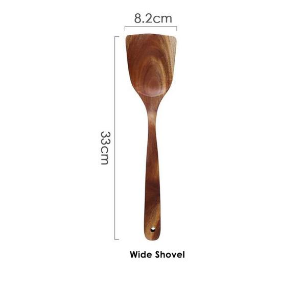 On Sale🔥 Natural Teak Wood Utensil Set